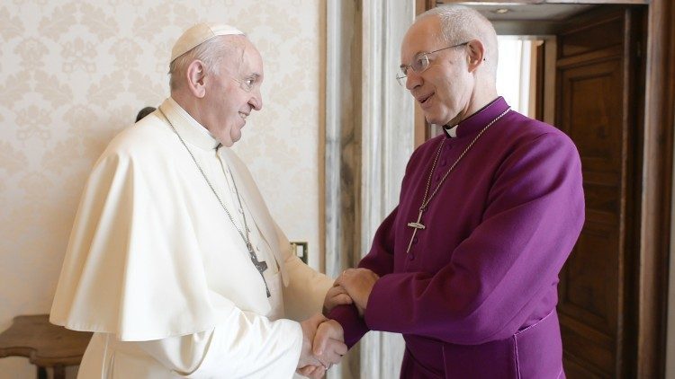 Papa Francisco y Arzobispo de Canterbury