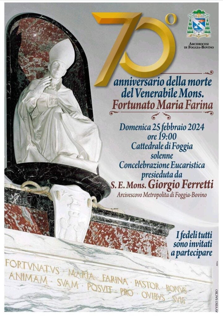 Aniversario muerte del Venerable Farina