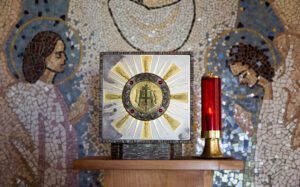 Medjugorje,,Bosnia,And,Herzegovina,2016/11/13.,Tabernacle,With,Eucharist,And,A