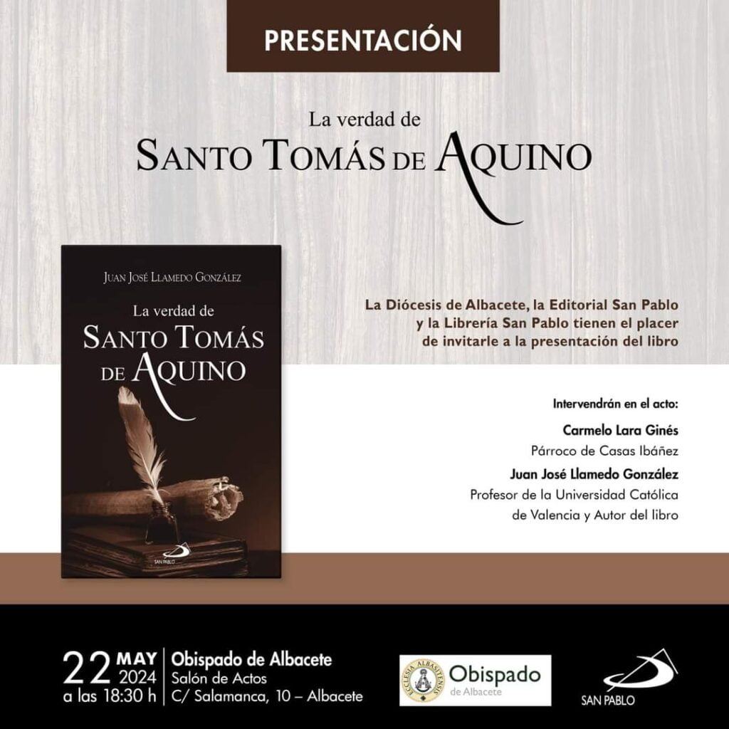 Presentación en Albacete de libro sobre Santo Tomás de Aquino