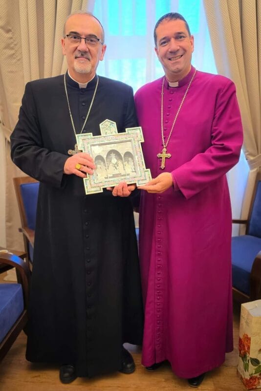 Encuentro Arzobispo Anglicano con Patriarca Latino de Jerusalén